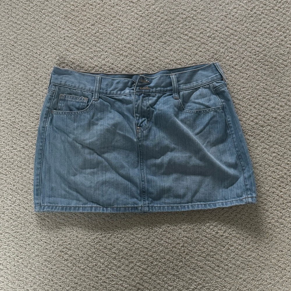 Gap denim mini skirt